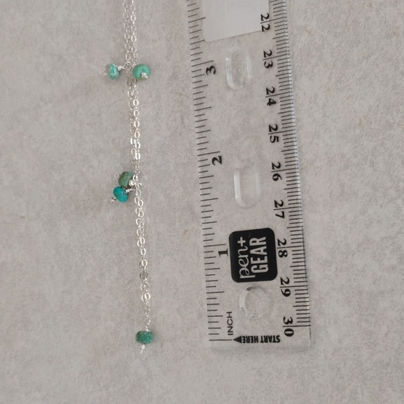 Sterling Silver Kingman Turquoise Necklace - Picture 7 of 10